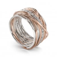 Anello Rubinia Donna Prezioso Collection Filo Della Vita in Oro rosa Diamante AN113ARBT-16 - AN113ARBT-14